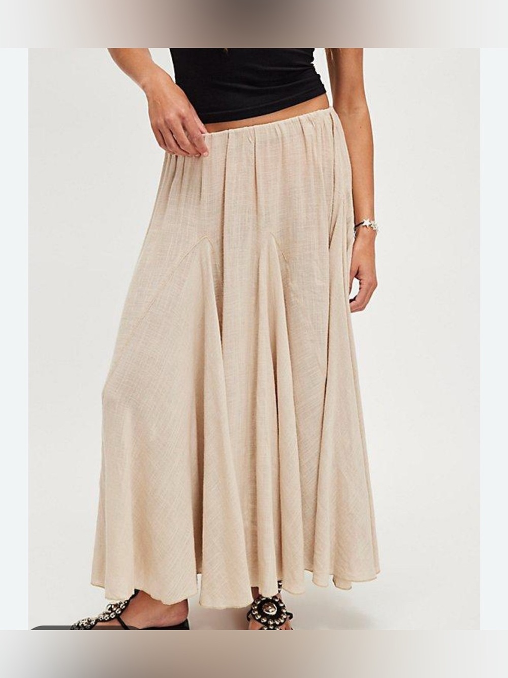 Free People maxi Flowy skirt size L